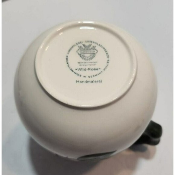 Vtg Villeroy Boch Wild Rose Teapot, Sugar Bowl, And Creamer Excellent Condition - Picture 8 of 16